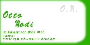 otto modi business card