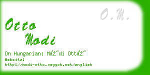 otto modi business card